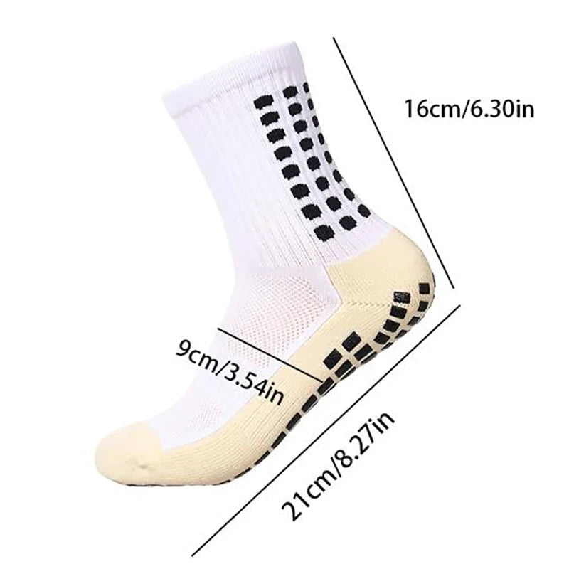 Chaussettes Antidérapantes Football & Basketball – Grip Renforcé | Taille Unique EU 39-45