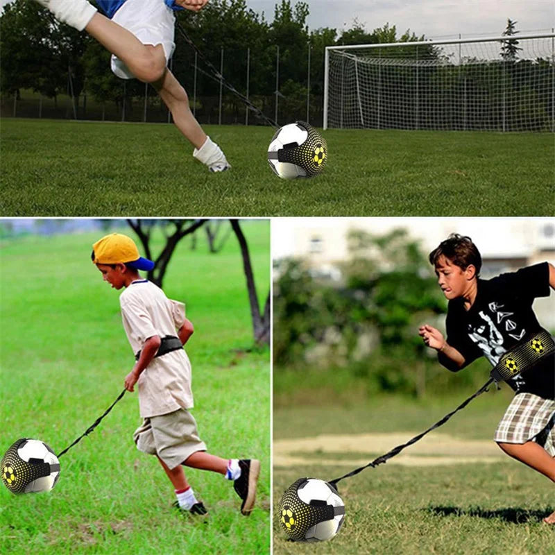 Entraîneur de Football Élastique Solo – Sangle Réglable | Contrôle de Balle & Dribble