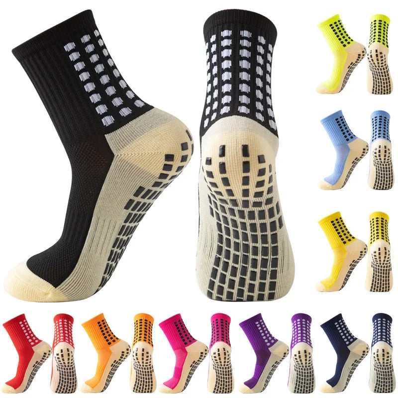 Chaussettes Antidérapantes Football & Basketball – Grip Renforcé | Taille Unique EU 39-45