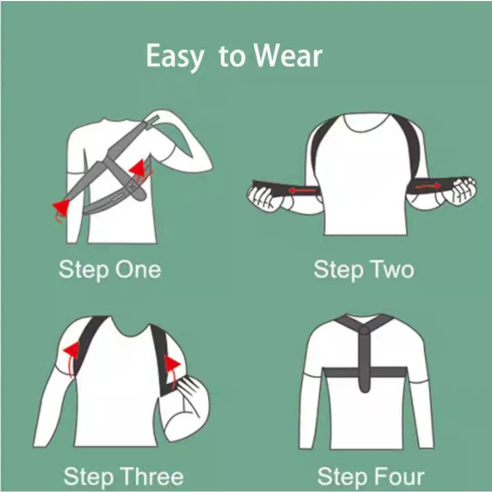 Correcteur de Posture Dos & Épaules – Ceinture Orthopédique Réglable | S-XL