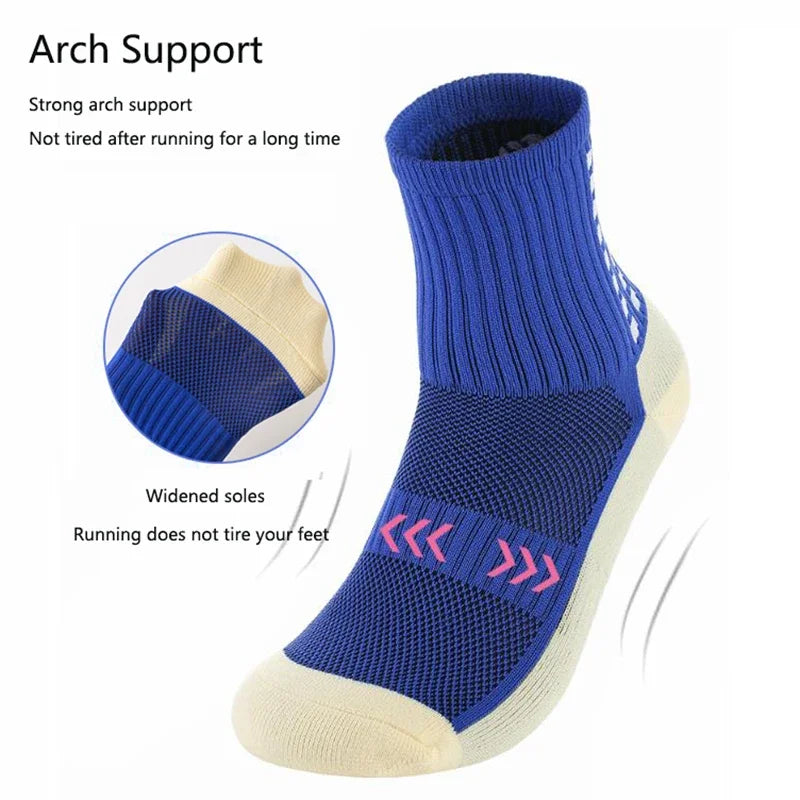Chaussettes Antidérapantes Football & Basketball – Grip Renforcé | Taille Unique EU 39-45