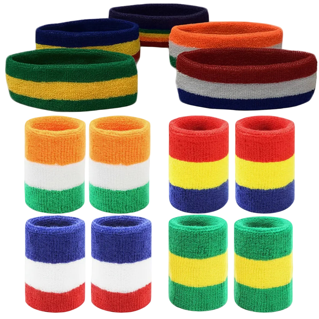 Bandeaux & Poignets Sport Absorbants – Gym, Tennis, Yoga & Running