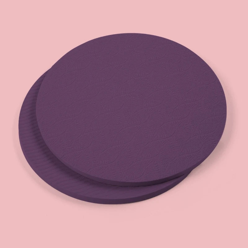 Pads de Protection Genoux Yoga & Pilates – Mousse TPE 8mm, Pack de 2 | Gris, Bleu, Rose