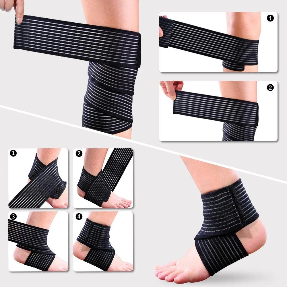 Bandage Élastique Soutien Articulaire – Genou, Coude & Cheville (40 à 300 cm)