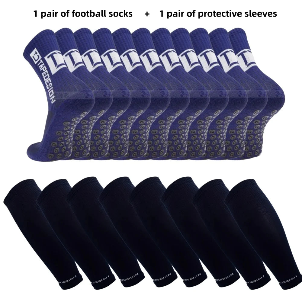 Pack Football : Chaussettes Montantes + Manchons de Protection Antidérapants | Homme & Femme